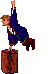 Guybrush with treasure chest